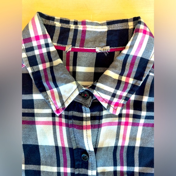 DALIA Women’s Plaid Button-Up Blouse – Size M – 100% Rayon - Picture 10 of 15